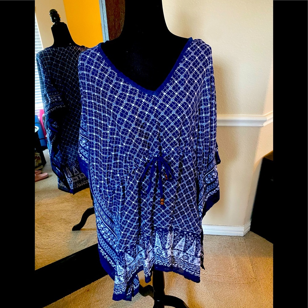 Navy Blue Coverup